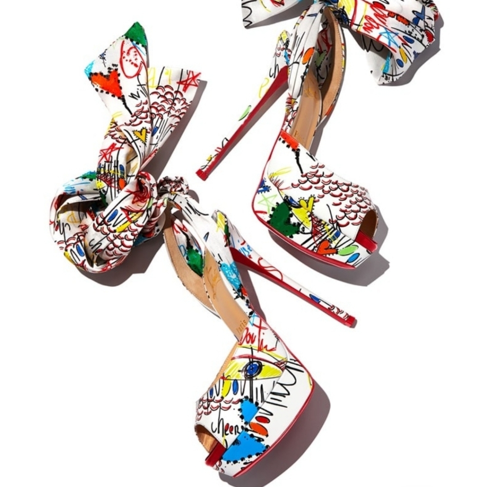 Christian Louboutin Jersey Vamp Loubitag Pumps